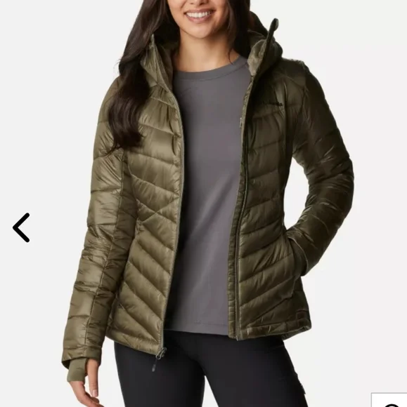 Columbia Women's Olive Green Puffer Jacket With Omni Heat Sz 2XL - Picture 6 of 16